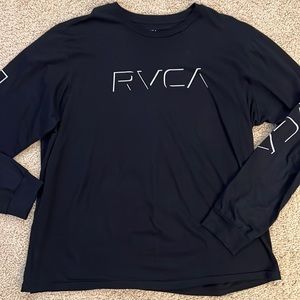 RVCA Black 2XL Long-Sleeve T-Shirt